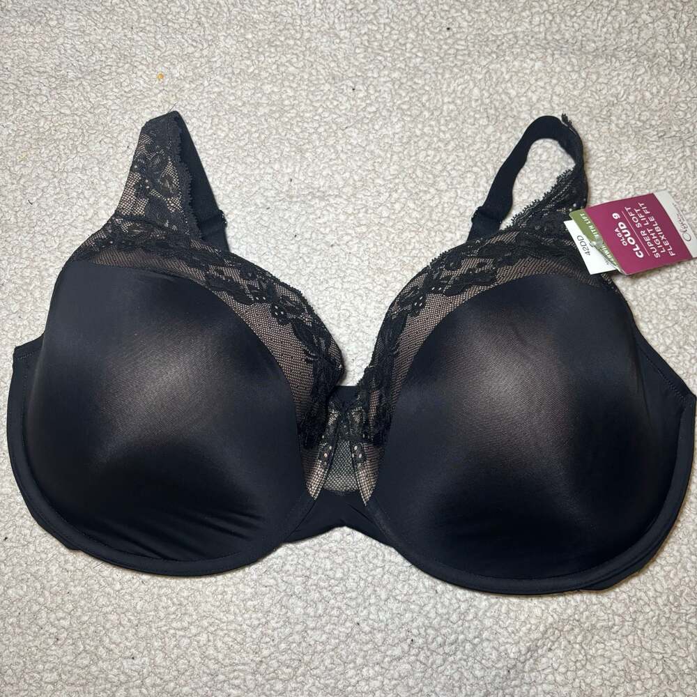 Olga Cloud 9 Super Soft Light Lift Underwire Bra GF7961A Black 42DD